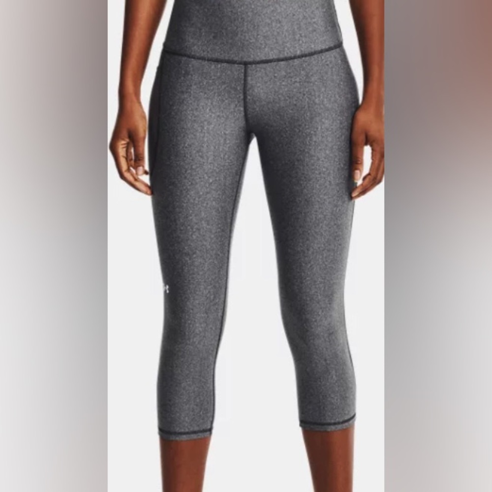 Under Armour Womens Compression Leggings High Rise Under The Knee Length Size M